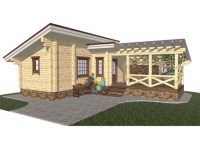 Баня-с-беседкой-под-односкатной-крышей